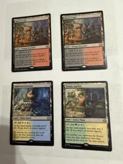MTG 2x Blood Crypt 1x Hallowed Fountain 1x Temple Garden Land Regular - Image 1