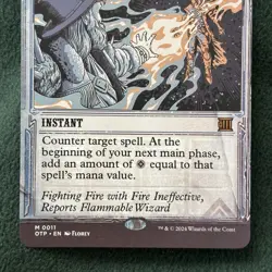 Mana Drain Outlaws of Thunder Junction: Breaking News Regular 0011 Florey NP - Image 5