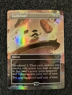 Magic MTG - Earthshape (Borderless) Foil - Avatar The Last Airbender - Image 1