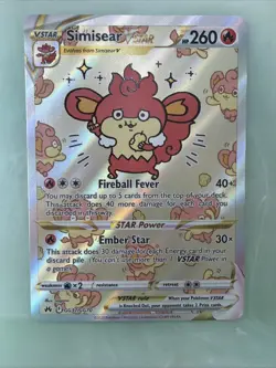 Pokemon TCG Simisear VSTAR Galarian Gallery GG37/GG70 Crown Zenith - Image 1