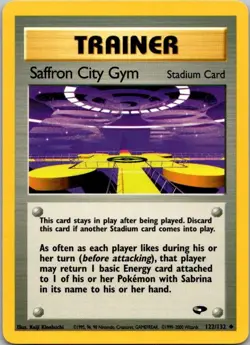 Gym Challenge #122/132 Saffron City Gym Pokemon Moderately Played - Image 1