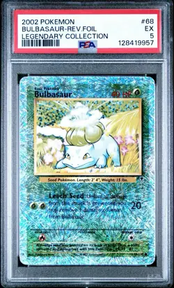 Pokemon Bulbasaur Legendary Coll. Reverse Holo #68 PSA 5 - Image 1
