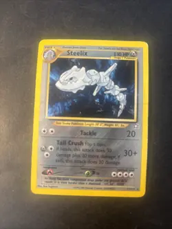 Pokemon TCG Steelix Neo Genesis 15/111 Unlimited Holo Rare LP (Played) - Image 1
