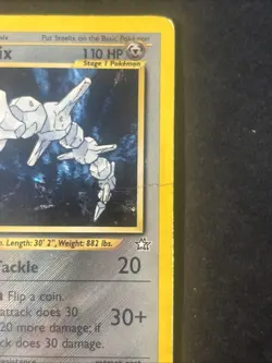 Pokemon TCG Steelix Neo Genesis 15/111 Unlimited Holo Rare LP (Played) - Image 3