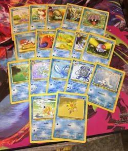 Water Pokemon (Lot of 17) Base Set, Jungle, Fossil Cards No Duplicates LP 🔥🔥 - Image 1