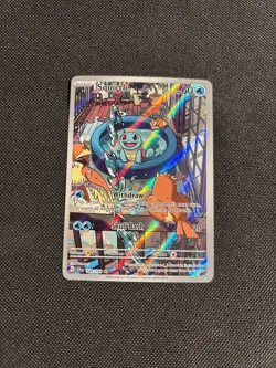 Squirtle Illustration Rare Pokemon SV07: Stellar Crown 148/142 English NM - Image 1