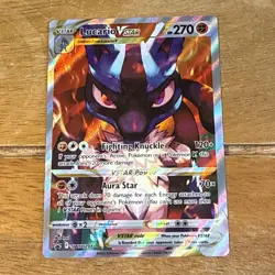 Pokemon TCG Lucario VSTAR Holo SWSH291 Black Star Promo Crown Zenith NM - Image 1