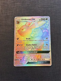 Umbreon GX - 154/149- Rainbow Secret Rare Sun & Moon Base Set - NM Pokemon TCG - Image 1