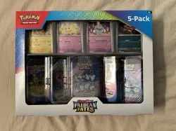 SEALED Pokemon Scarlet Violet Paldean Fates 5 Mini Tins - 4 Promos Costco Bundle - Image 1