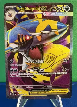 Pokemon TCG Mega Sharpedo EX 113/094 Phantasmal Flames Ultra Rare - NM - Image 1