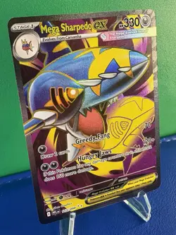 Pokemon TCG Mega Sharpedo EX 113/094 Phantasmal Flames Ultra Rare - NM - Image 2