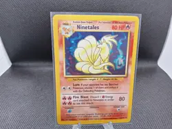 Pokemon TCG Base Set Holo Ninetales 12/102 LP/NM Unlimited WOTC original owner - Image 3
