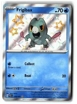 Frigibax ⭐ 128/091 Holo Shiny Rare Paldean Fates 2024 Pokemon NM - Image 1
