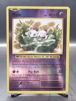 2016 Pokemon TCG XY Evolutions #53 Mew HOLO Basic Rare - Image 1