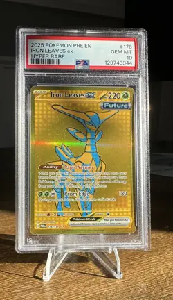 2025 Pokemon Pre En Iron Leaves ex Hyper Rare #176/131 Prismatic PSA 10 - Image 1