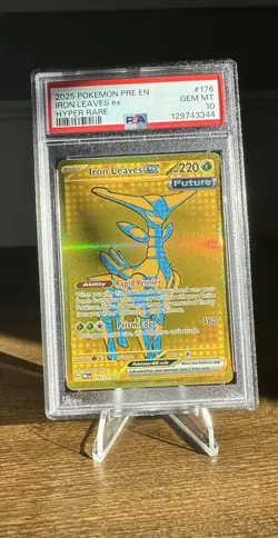 2025 Pokemon Pre En Iron Leaves ex Hyper Rare #176/131 Prismatic PSA 10 - Image 2