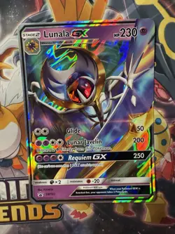 Pokemon Lunala GX - SM103 SM Black Star Promo (Jumbo/Oversized Size) NM - Image 1