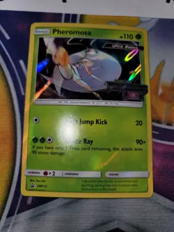 Pheromosa Holo BLEED ERROR* Forbidden Light Stamped Prerelease Promo SM115 NM - Image 5