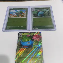 BULBASAUR IVYSAUR VENUSAUR POKEMON SET MEGA EVOLUTIONS STELLAR CROWN NM - Image 1