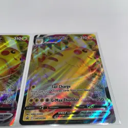 PIKACHU VMAX POKEMON HOLO FULL ART SWSH286 X2 LOT NM - Image 4