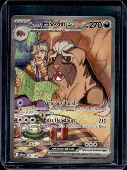 2025 Pokemon SV Destined Rivals DRI EN Arven's Mabosstiff ex #235/182 - Image 1