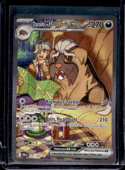 2025 Pokemon SV Destined Rivals DRI EN Arven's Mabosstiff ex #235/182 - Image 1