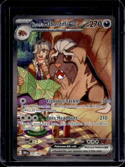 2025 Pokemon SV Destined Rivals DRI EN Arven's Mabosstiff ex #235/182 - Image 1