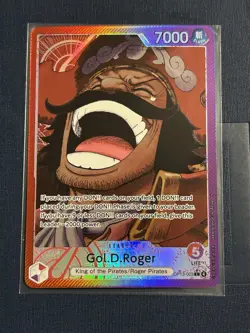 One Piece CCG Card Gol.D.Roger Alt Art OP13-003 Carrying On His Will Near Mint - Image 1