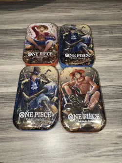 One Piece TS-02 Mini Tin Vol.2 English 4x Mini tins NEW & SEALED - Image 1