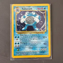Pokemon Cards: Base Set Rare Holo: Poliwrath 13/102 TCG 1999 WOTC Vintage - Image 1