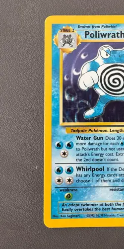 Pokemon Cards: Base Set Rare Holo: Poliwrath 13/102 TCG 1999 WOTC Vintage - Image 3