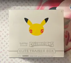 Pokemon Celebrations 25th Anniversary Elite Trainer Box ETB Sword & Shield-Mint 820650809439 - Image 1