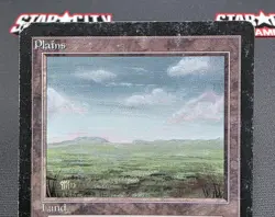 MTG Plains (C)- DAMAGED -Beta Magic the Gathering Card # 290 - Image 3