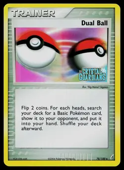 Pokemon Card - Dual Ball Crystal Guardians 78/100 Uncommon Reverse Holo Stamped - Image 1