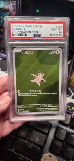 Slakoth 212/191 Pokemon Sv08: Surging Sparks Holo Gem Mint PSA 10 - Image 2