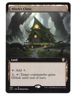 MTG English Witch's Clinic (Extended Art) NM Normal Commander 2021 Strixhaven - Image 1