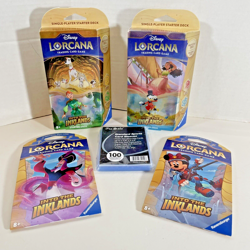 Disney Lorcana Trading Card Game Into the Inklands 2 Starter Decks & Card Packs - Image 1
