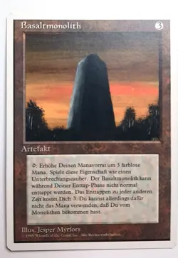►BASALTMONOLITH ►UNLIMITIERT 1995 4.EDITION 4ED►NM ►MAGIC ►MTG Basalt Monolith - Image 1