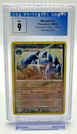CGC 9 MINT Metagross 2009 Supreme Victors 7/147 Reverse Holo Pokemon Card - Image 1