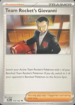 Team Rocket's Giovanni 174/182 Sv10: Destined Rivals Regular - Pokemon Card - Image 1