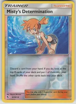 Pokemon TCG Misty's Determination Uncommon Reverse Holo Hidden Fates 62/68 - Image 1