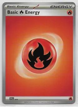 POKEMON Obsidian Flames NM COMPLETE SET Com NON-holo Basic ENERGY CARDS Lot of 8 - Image 3