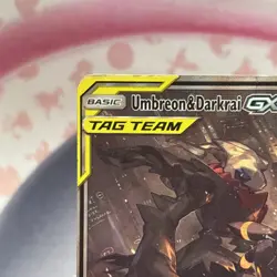 Umbreon & Darkrai GX Tag Team SM241 Alternate Full Art Promo Pokemon *Damaged - Image 3