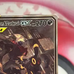 Umbreon & Darkrai GX Tag Team SM241 Alternate Full Art Promo Pokemon *Damaged - Image 4