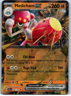 Medicham ex 080/142 | Stellar Crown | NM | Ext Art Holo | Pokemon TCG - Image 1
