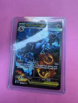 Pokemon Mega Charizard X EX 125/094 Holo Card Mega Evolution Fire PFL EN - Image 1