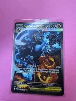 Pokemon Mega Charizard X EX 125/094 Holo Card Mega Evolution Fire PFL EN - Image 3