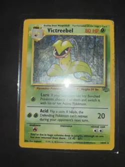 Pokemon TCG Victreebel 14/64 Holo Rare Unlimited WOTC Jungle - LP - Image 2