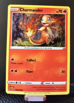 2021 Pokemon - Charmander SWSH092 Black Star Promo w/ HD SWIRL - Image 2