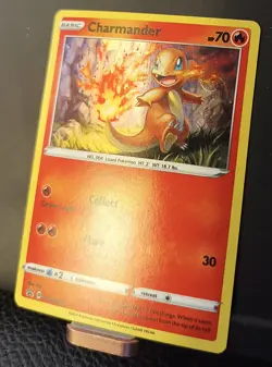 2021 Pokemon - Charmander SWSH092 Black Star Promo w/ HD SWIRL - Image 3